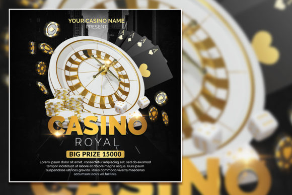 Black Casino Royal: Elegant Social Media Graphics
