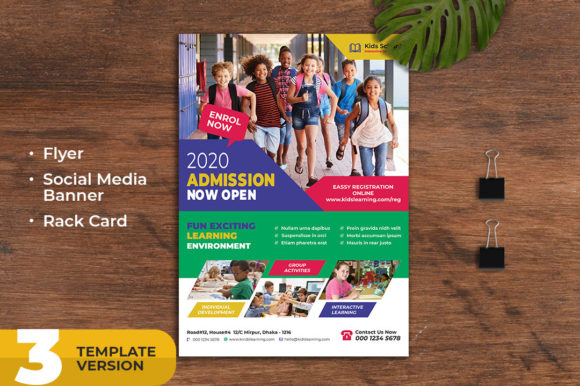 Design Eye-Catching School Admissions with a Professional Flyer Pack