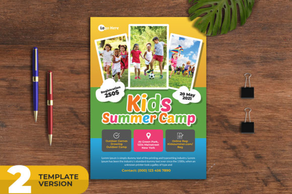Kids Summer Camp Flyer Pack: Design Templates for Events