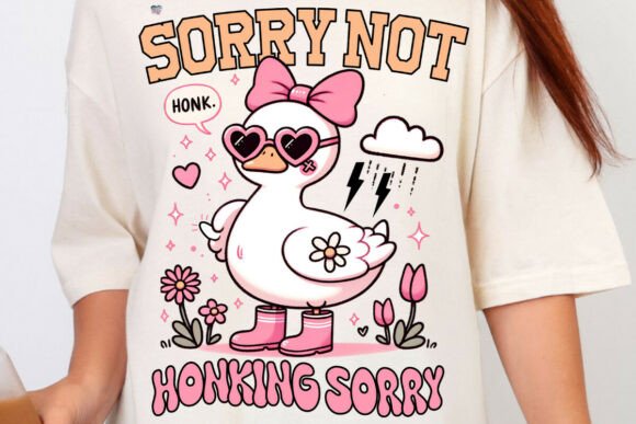 Silly Goose PNG: Sorry Not Honking Sorry