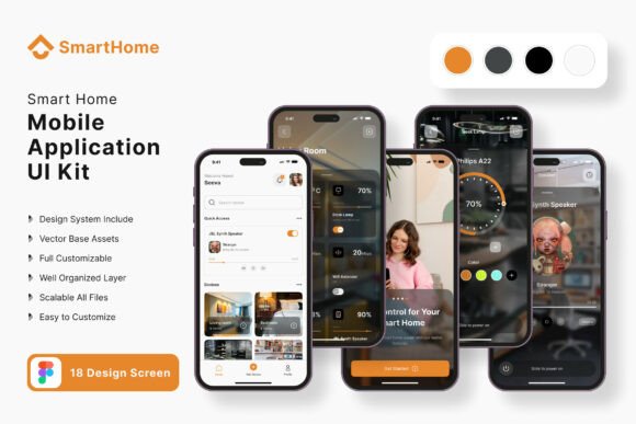 Smart Home App Mobile UI KIT