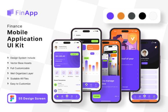 Streamline Your Finance App Design with This UI Kit
