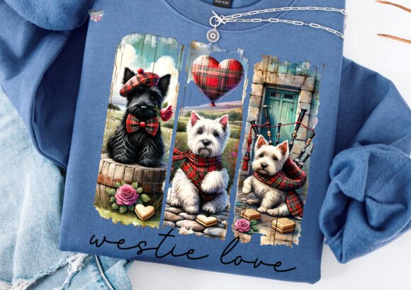 Westie Dog Mom Valentines PNG: Perfect for Sublimation & POD